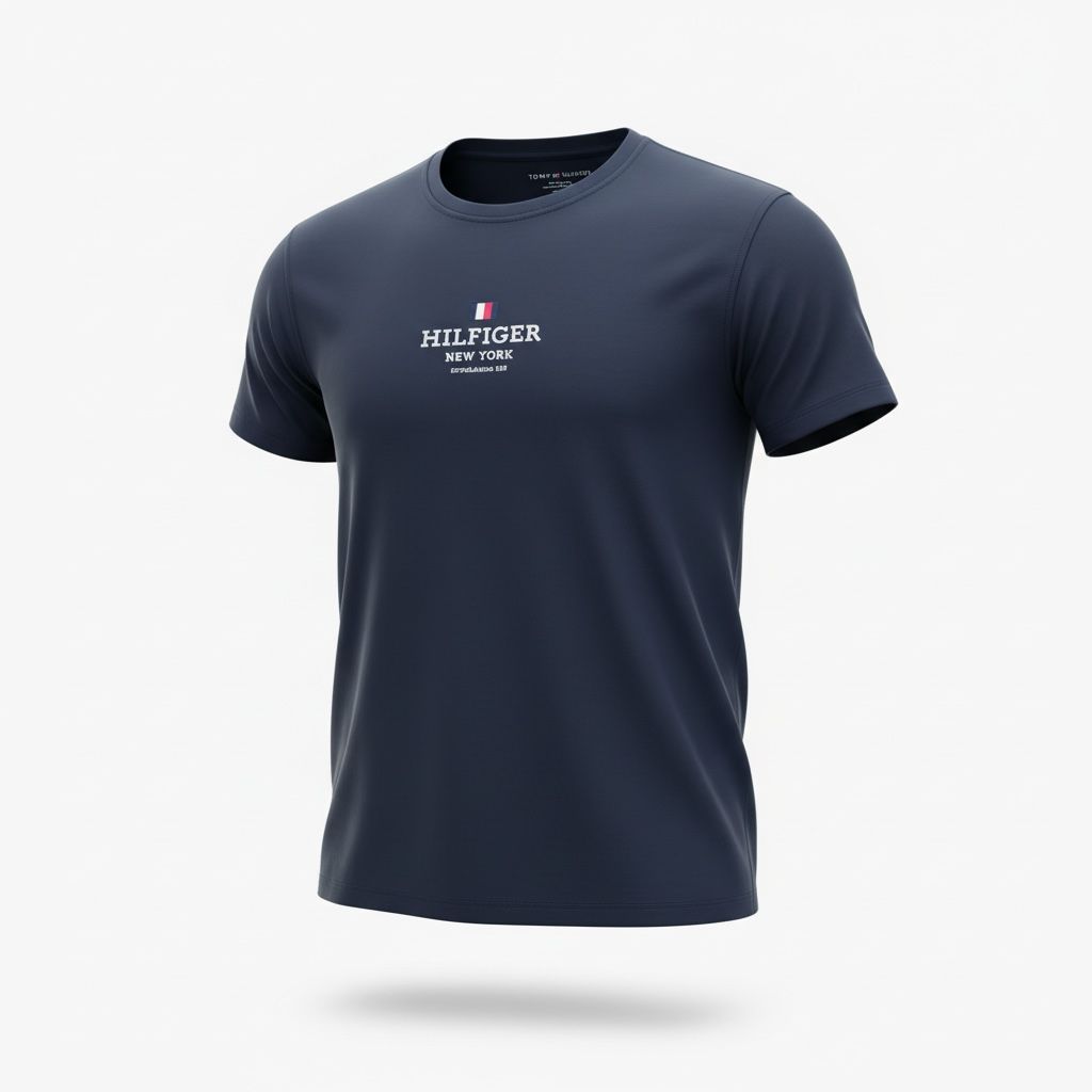 Tommy Hilfiger - Playera (Azul Marino)
