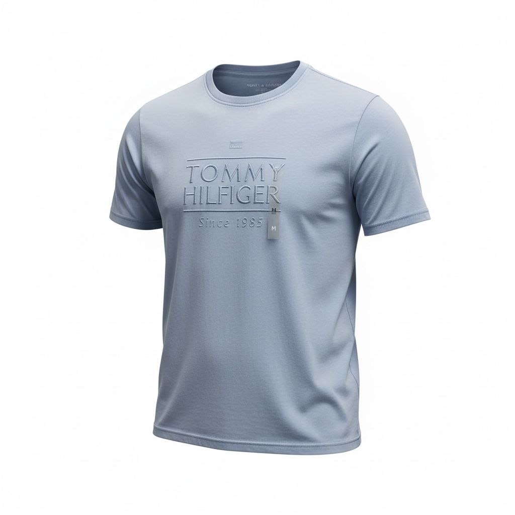 Tommy Hilfiger - Playera (Azul Claro)